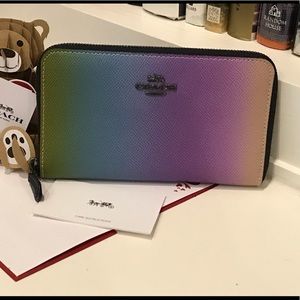 COACH Ombré Medium Zip Around Wallet